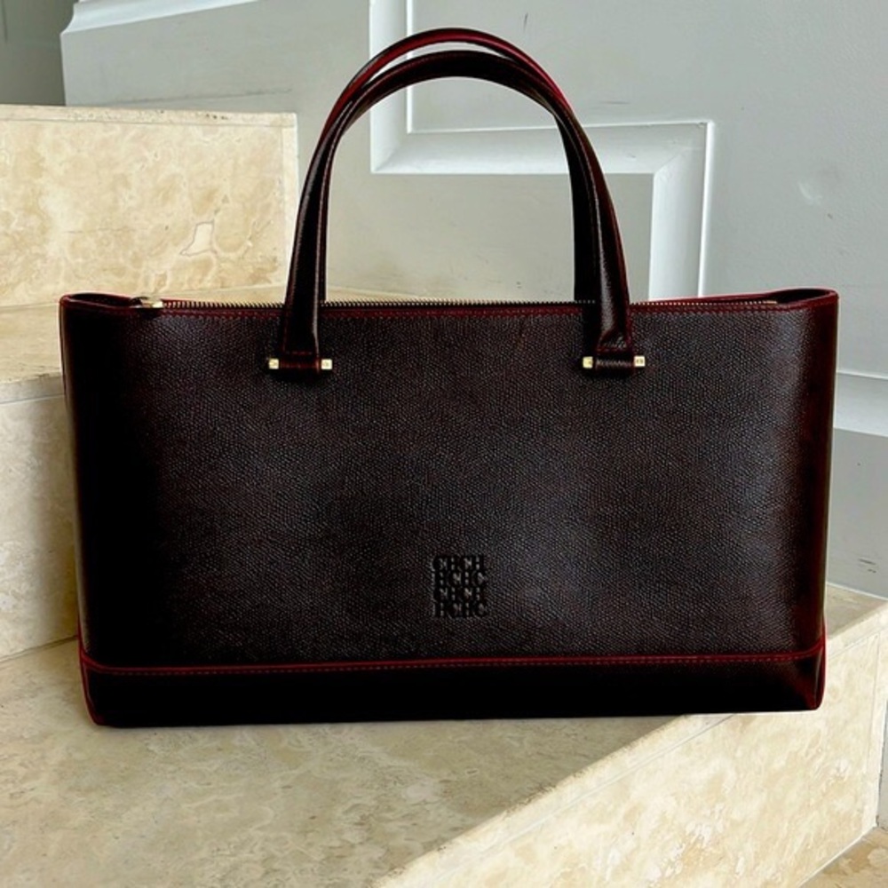 Carolina Herrera Dark Brown Satchel